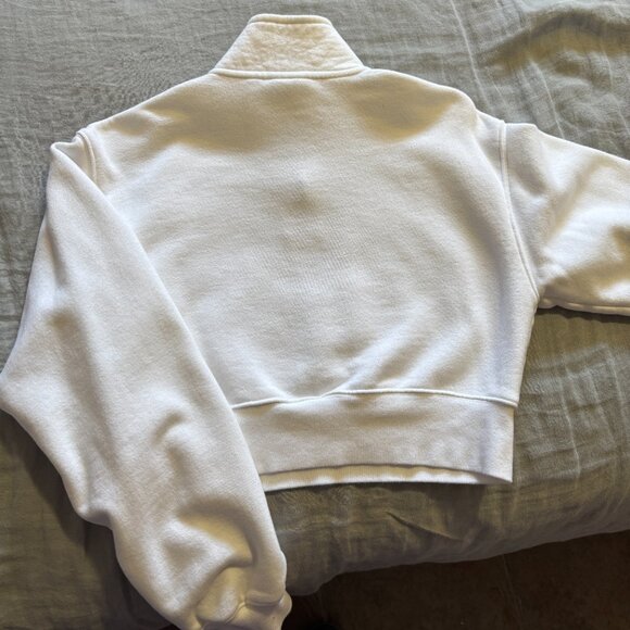 TNA Cropped White Quarter Zip - Picture 3 of 4